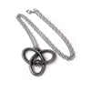 Eve's Triquetra Serpent Pendant Snake Goddess Necklace by Alchemy Gothic