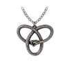 Eve's Triquetra Serpent Pendant Snake Necklace by Alchemy Gothic