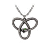 Eve's Triquetra Serpent Pendant Snake Goddess Necklace by Alchemy Gothic