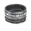 Demon Black & Angel White Ring - Alchemy Gothic Stackable Matching Ringbands