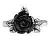 Token of Love Black Rose Ring by Alchemy Gothic