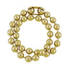 9.5mm Extra Large Gold Brass Ball Chain Mens Necklace
