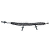 Multilayer Gothic 80s Retro Black & Gunmetal Chain Cross Charm Bracelet