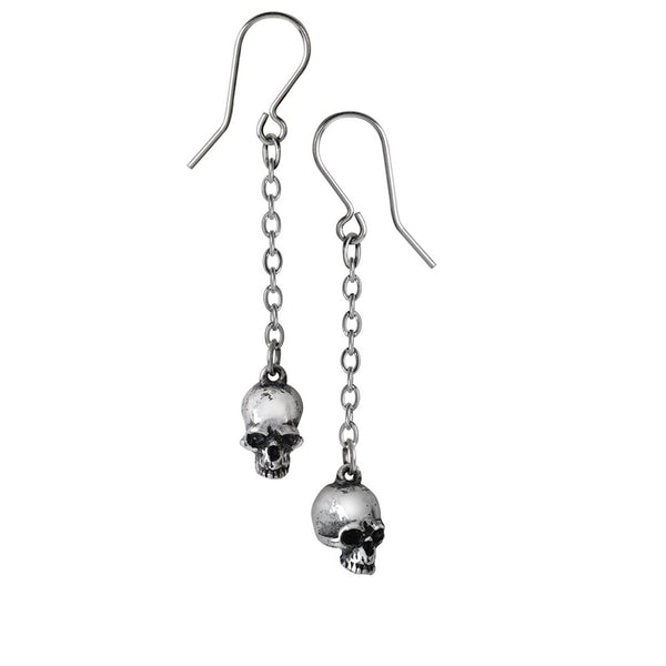 Deadskull Pair of Earrings by Alchemy Gothic