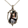 Tifa Lockhart Final Fantasy VII Video Game Antique Silver Cameo Pendant Necklace