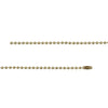 2.4mm Silver Tone Steel Ball Chain Necklace with Extra Durable Color Protect Finish