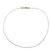 Antique Brass 1.8mm Fine White Leather Cord Necklace