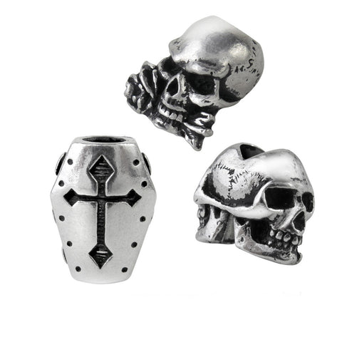 Set of 3 Alchemy Beard Rings/Hair Beads by Alchemy Gothic