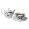 Freaks Like Me Drink Tea Set by Alchemy Gothic