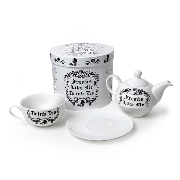 Freaks Like Me Drink Tea Set by Alchemy Gothic