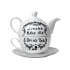 Freaks Like Me Drink Tea Set by Alchemy Gothic