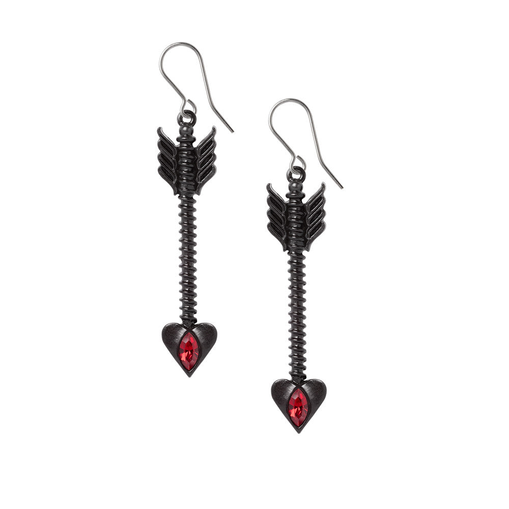 Desire Moi Cupid's Arrow Earrings by Alchemy Gothic
