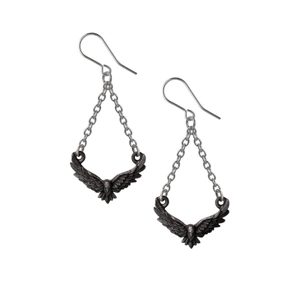 Conspiracy of Ravens Earrings by Alchemy Gothic