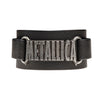 Metallica Logo Wriststrap Black Leather Bracelet by Alchemy Gothic