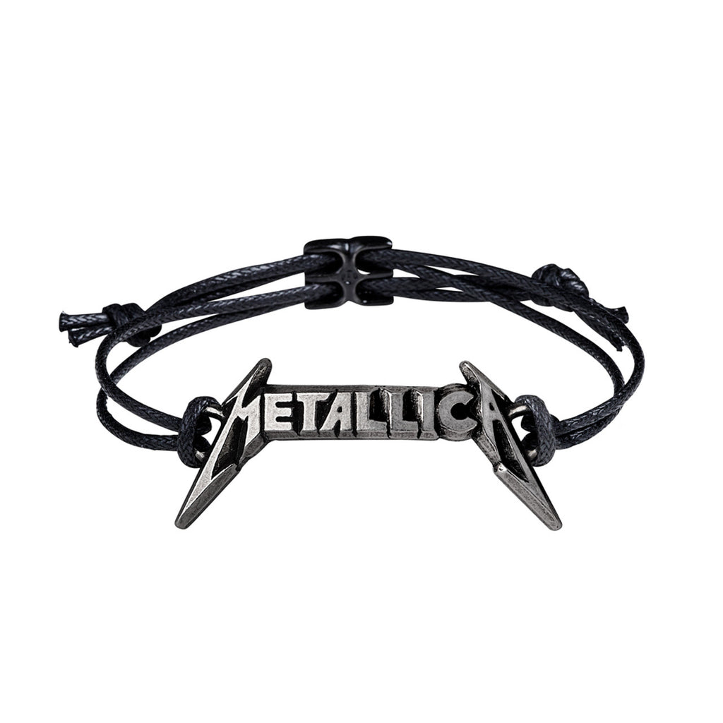 Metallica Classic Logo Cord Bracelet by Alchemy Gothic