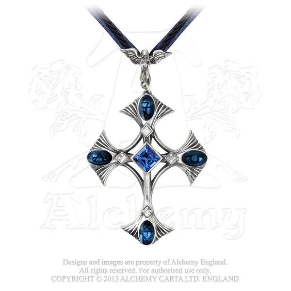 Elementary Crux Angelicus Cross Necklace by Alchemy Gothic