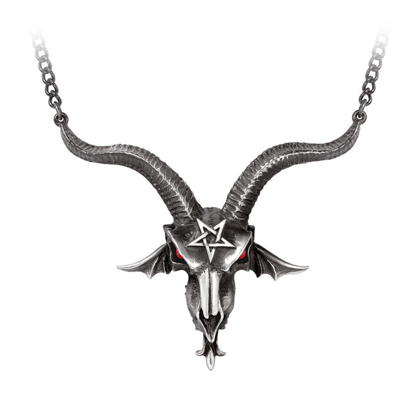 Baphometica/Baphomet Horned Skull Necklace by Alchemy Gothic