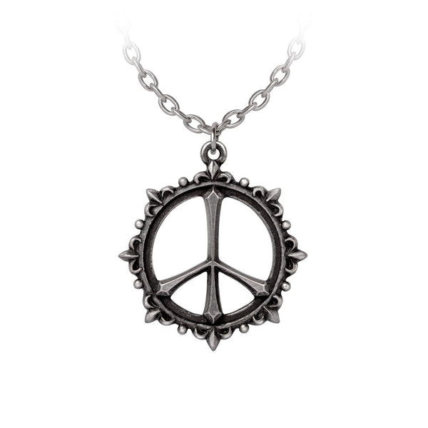 Pax Pendant Peace Symbol Necklace by Alchemy Gothic