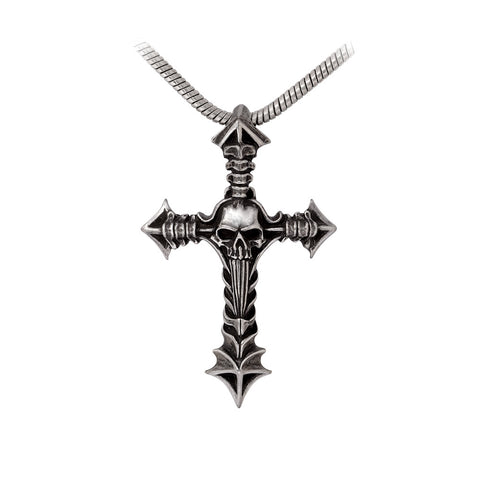 Cruxinomica Pendant Skull Cross Necklace by Alchemy Gothic