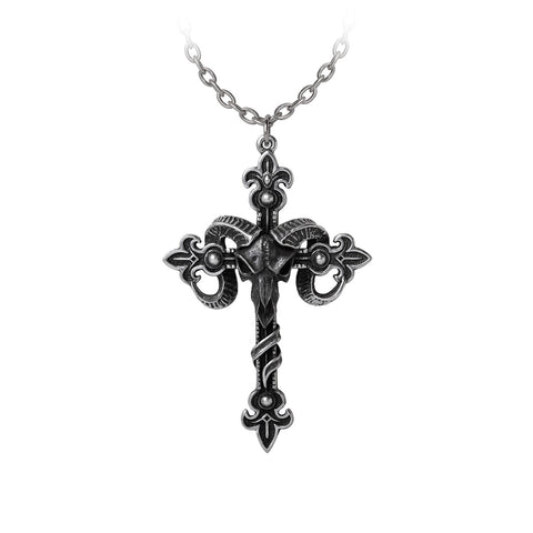 Cross of Baphomet Necklace by Alchemy Gothic