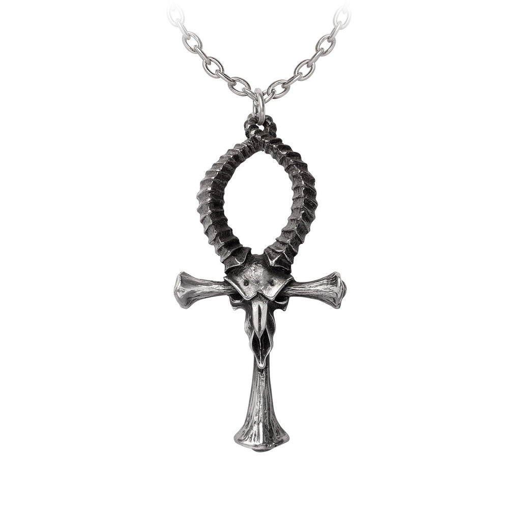 Ankh of Ammon Pendant Necklace by Alchemy Gothic