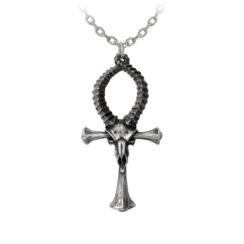 Ankh of Ammon Pendant Necklace by Alchemy Gothic