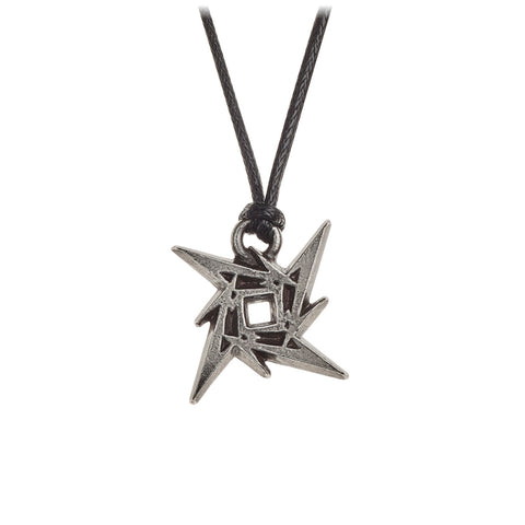 Metallica Ninja Star Pendant Necklace by Alchemy Gothic