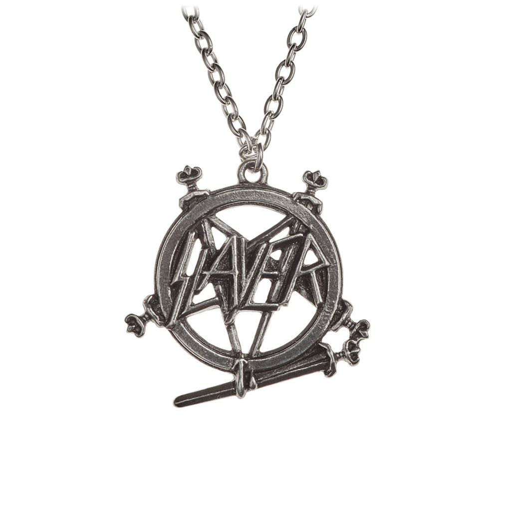 Slayer Pentagram Logo Pendant Necklace by Alchemy Gothic