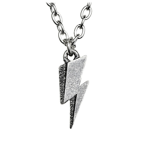 David Bowie Flash Lightning Bolt Pendant Necklace by Alchemy Gothic