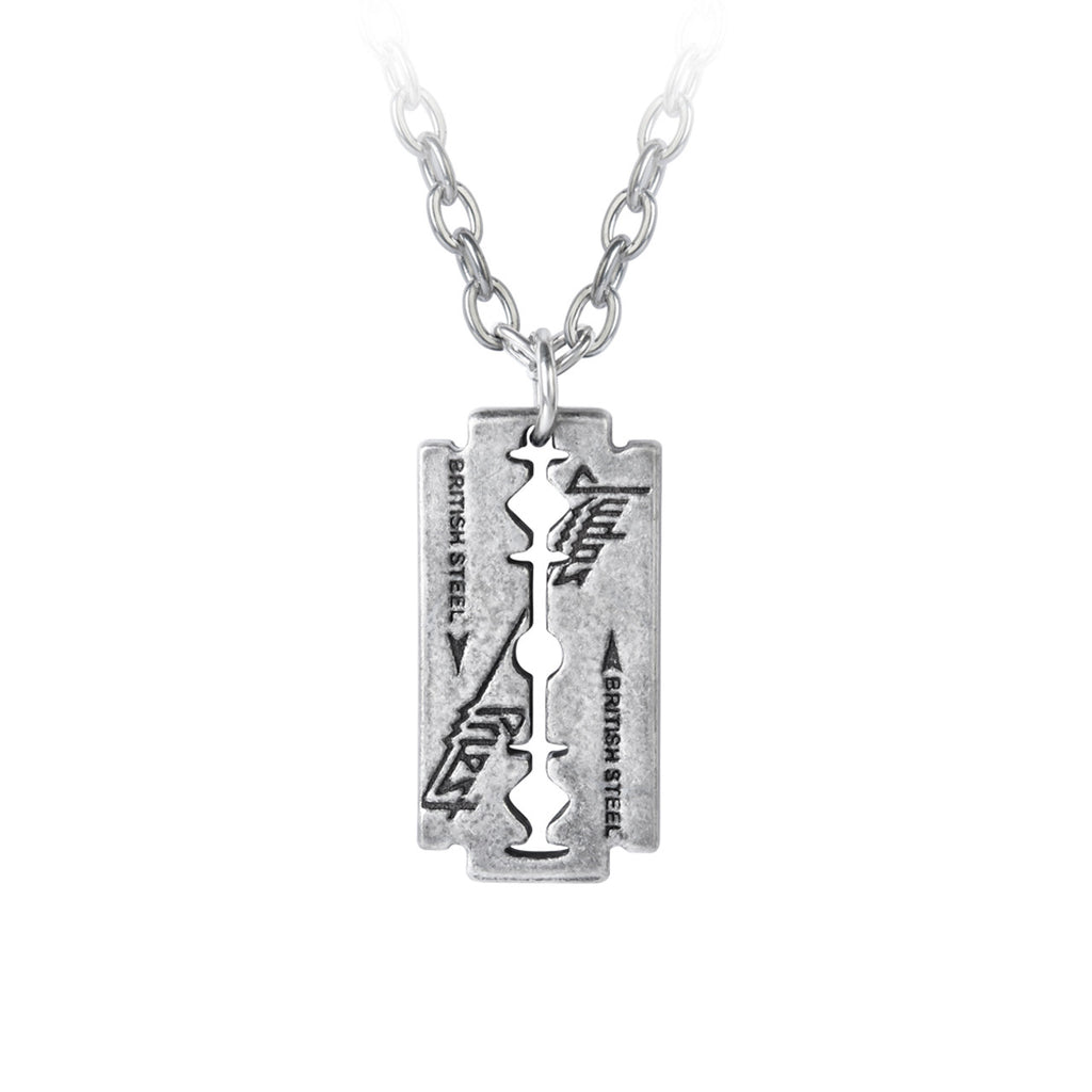 Judas Priest Razorblade Pendant Necklace by Alchemy Gothic