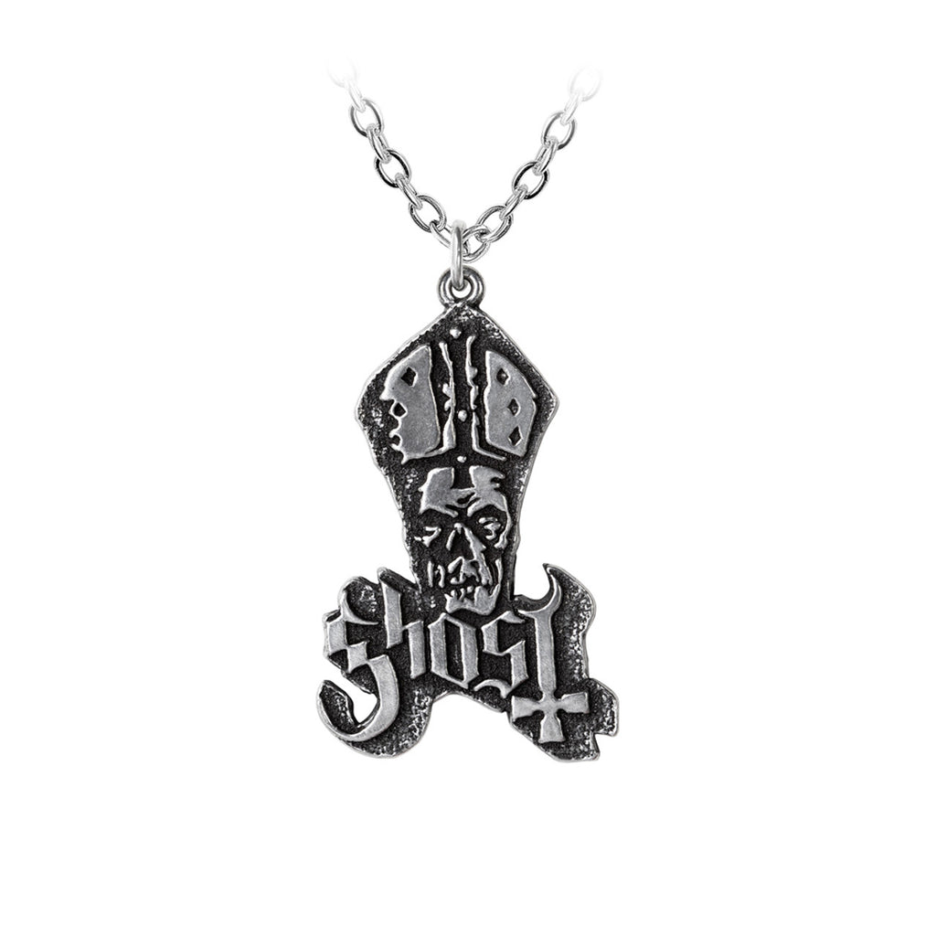 Ghost Band Pendant Necklace by Alchemy Gothic