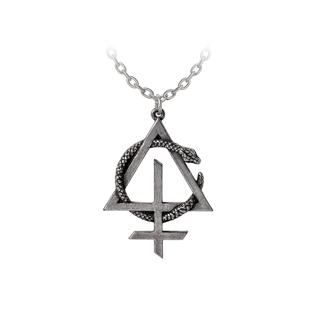 Behemoth Opvs Contra Natvram Snake Symbol Pendant by Alchemy Gothic