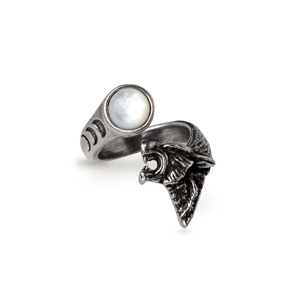 Howl at the Moon Wolf Ring by Alchemy Gothic