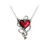 Devil Heart Pendant Necklace by Alchemy Gothic