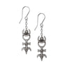 Dr. Dee's Monad Symbol Dropper Earrings by Alchemy Gothic