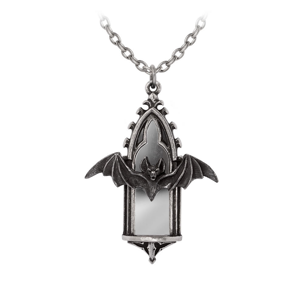 Call of The Undead Mirror Bat Pendant by Alchemy Gothic