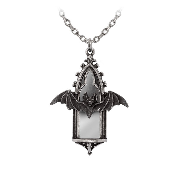 Call of The Undead Mirror Bat Pendant by Alchemy Gothic