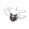 Mystic Moon Cat Pendant Necklace by Alchemy Gothic