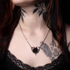 Heart of Blackness Rose Pendant Necklace by Alchemy Gothic