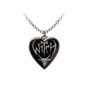 Witch Reversible Heart Pendant Necklace by Alchemy Gothic
