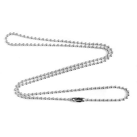 2mm Fine Sterling Silver Ball Chain Necklace