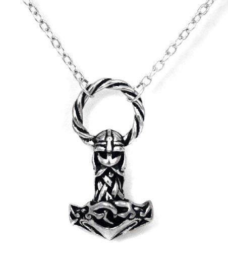 Mjollnir Thor's Hammer Alchemy Gothic Viking Pendant Necklace