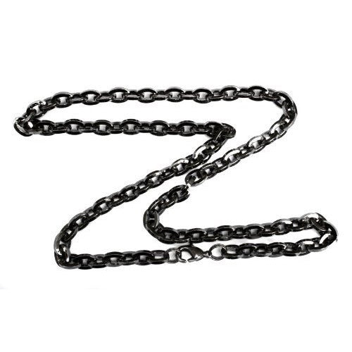 13mm Extra Large Silver Steel Ball Chain Mens Necklace