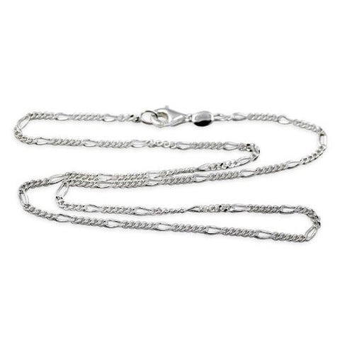 3mm Sterling Silver Figaro Chain