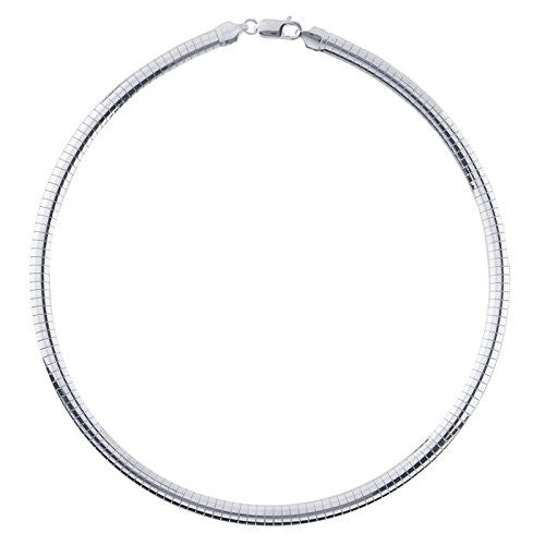 6mm Sterling Silver Omega Necklace Chain