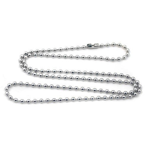 3mm Sterling Silver Ball Chain Necklace