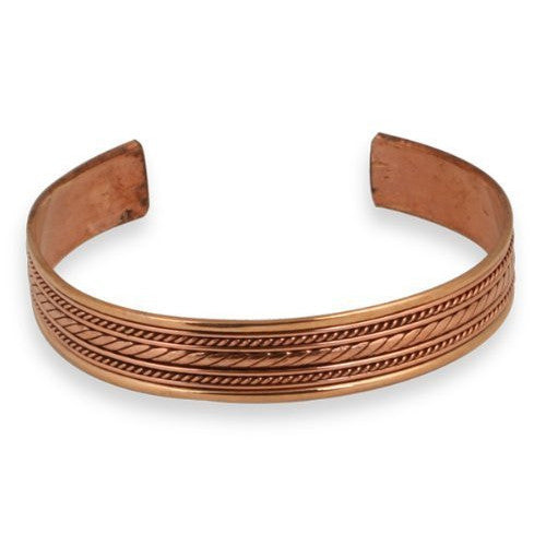 Copper Braid Cuff Bracelet