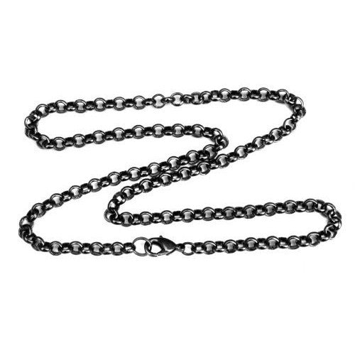 Gunmetal 4.5mm Rolo Chain Necklace