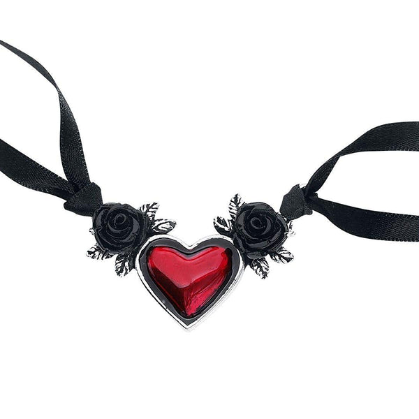 Alchemy Gothic Blood Heart Pendant Necklace