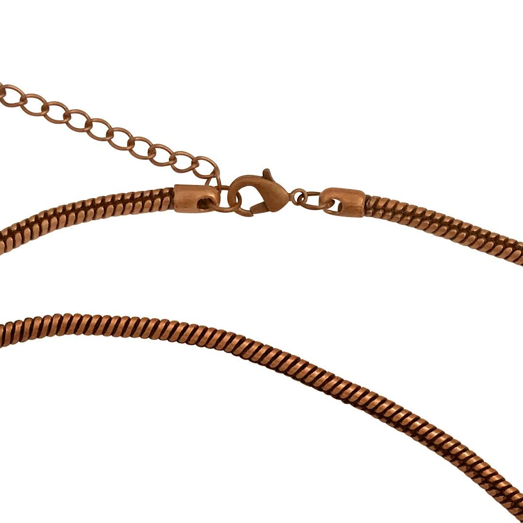 Larimar Necklace Copper Electroformed in Rose Gold – The Gem and I